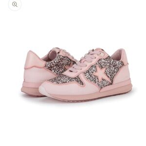 Vintage Havana splendid glitter sneakers blush